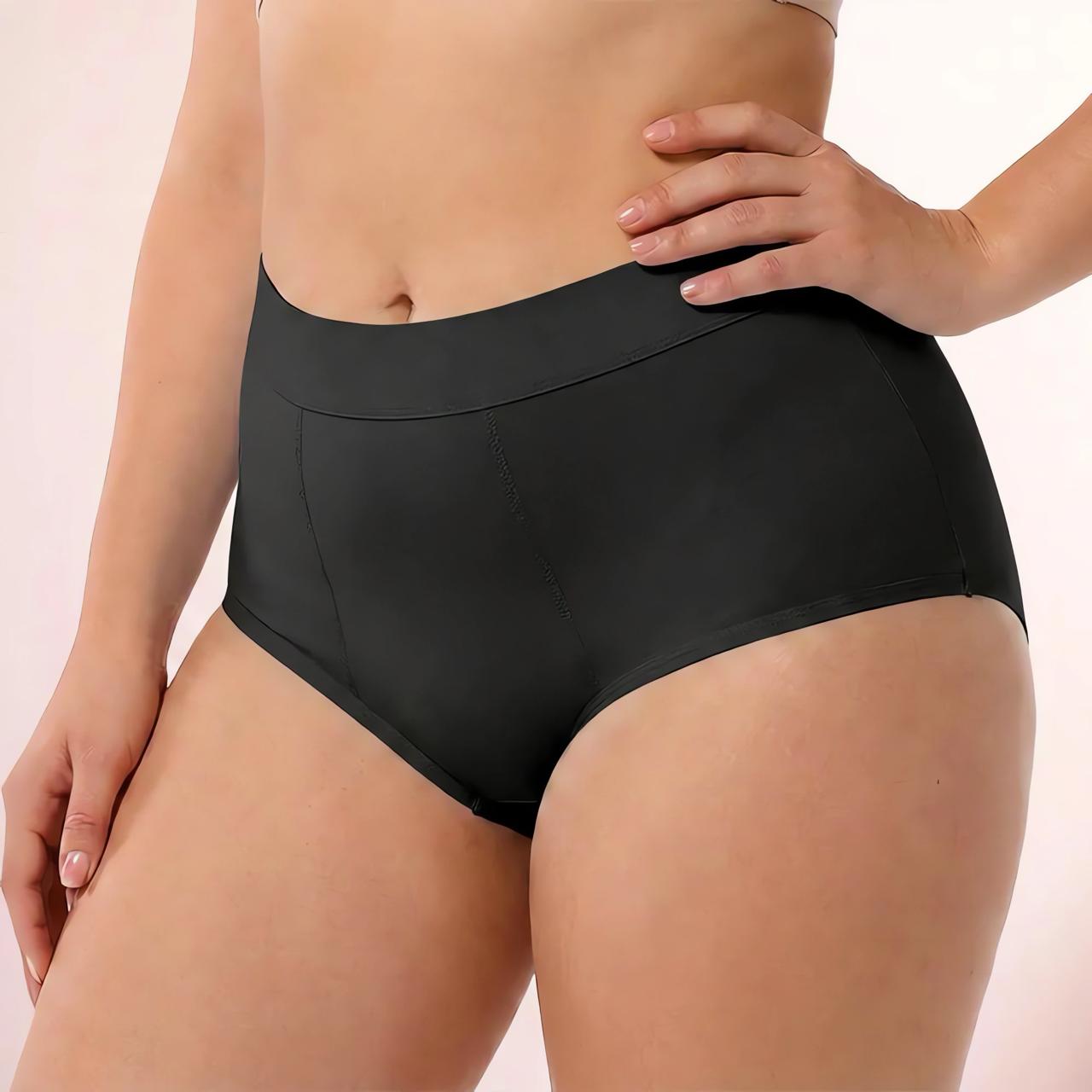 Black Leak-Proof Underwear Woman wearing black leak-proof underwear